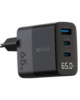 65W GaN Wall Charger with 1x USB-A & 2x USB-C l Led Display – ...